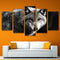 Tableau Loup Gris